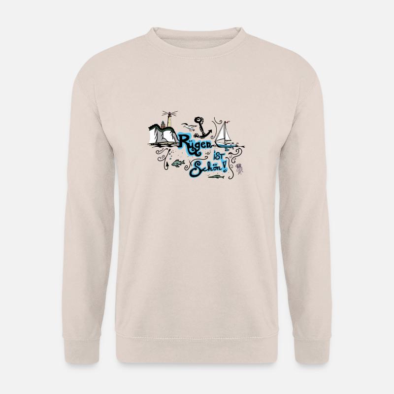 Rügen ist schön! - Urlaub Insel - Comic - Unisex Pullover - Sand