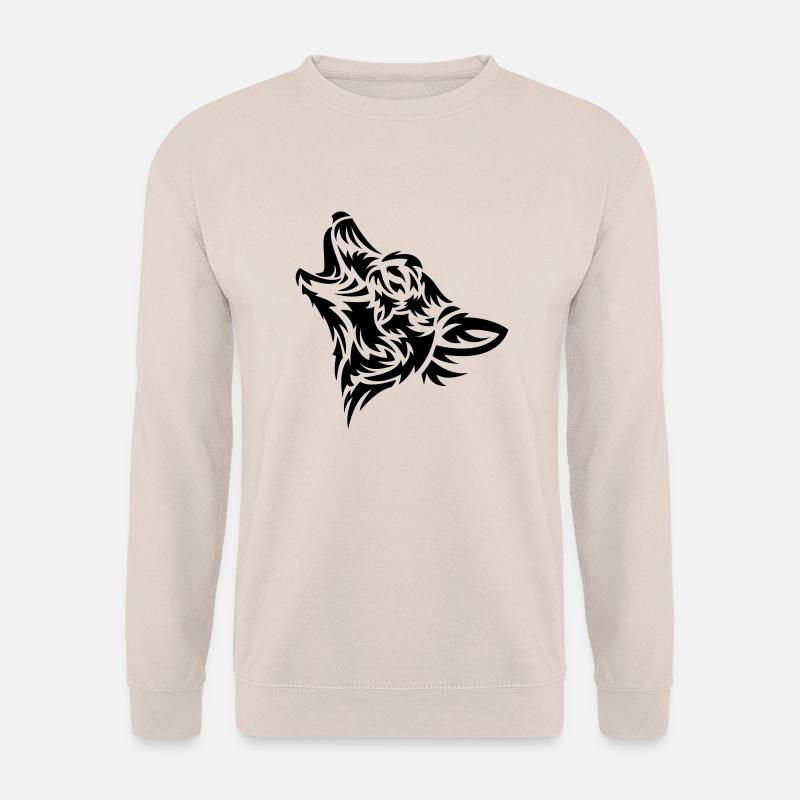 Wolf Tribal - Unisex Pullover - Sand