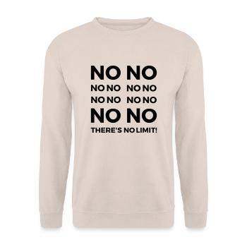 NO LIMIT - Unisex Pullover - Sand - Vorne - Alina (178cm) & Michal (187cm)