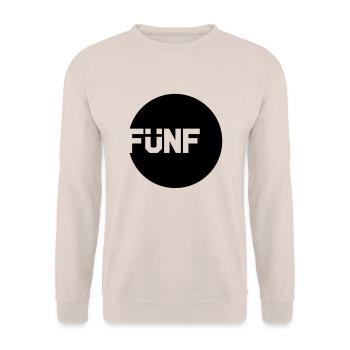 fuenf___f1 - Unisex Sweatshirt - sand - Front - Alina (178cm) & Michal (187cm)