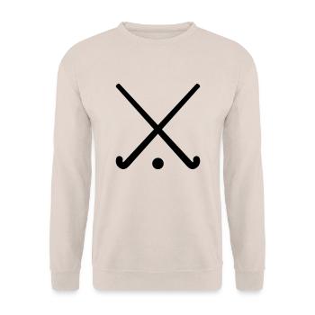 Field hockey - Unisex Sweatshirt - sand - Front - Alina (178cm) & Michal (187cm)