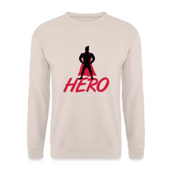 Hero - Unisex Sweatshirt - sand - Front - Alina (178cm) & Michal (187cm)