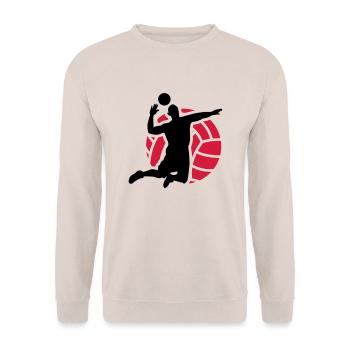 volleyball - Sweat-shirt Unisexe - sable - Devant - Alina (178cm) & Michal (187cm)
