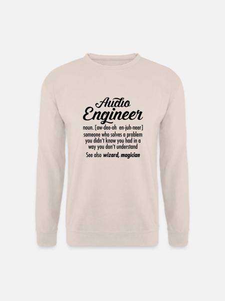 Audio Engineer - Definition - Sweat-shirt Unisexe - sable