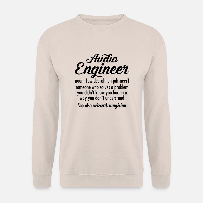 Audio Engineer - Definition - Unisex Pullover - Sand