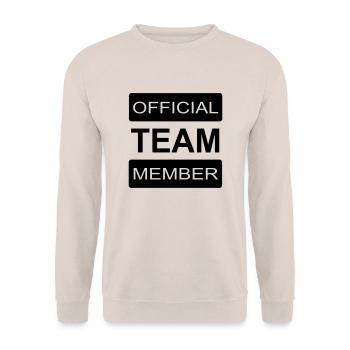 Team Mitglied - Unisex Pullover - Sand - Vorne - Alina (178cm) & Michal (187cm)