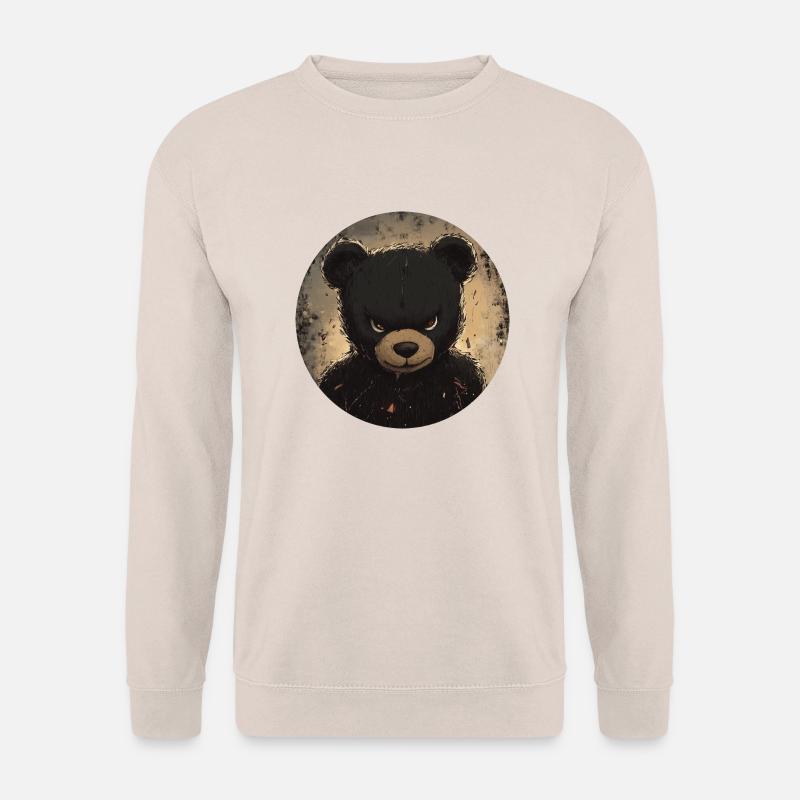 Fearless Teddy: Dark Elegance - Unisex Sweatshirt - sand