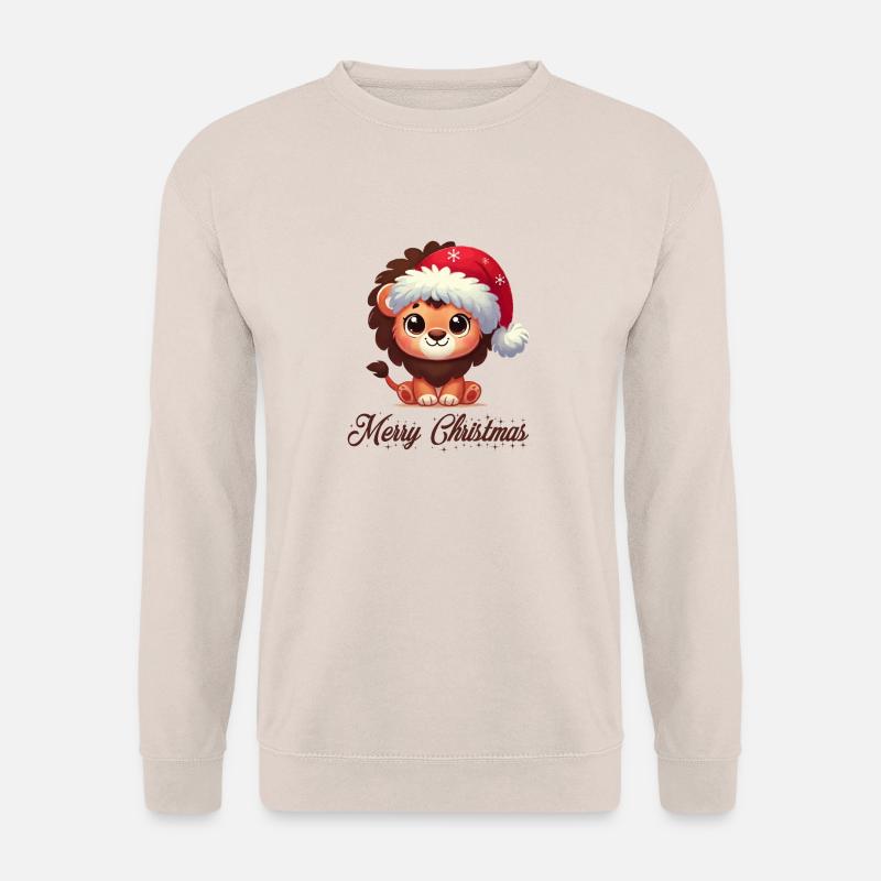 lion christmas - Unisex Pullover - Sand