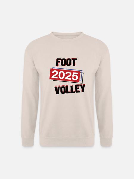 Footvolley Spielerin Team Turnier Mannschaft 2025 - Unisex Pullover - Sand