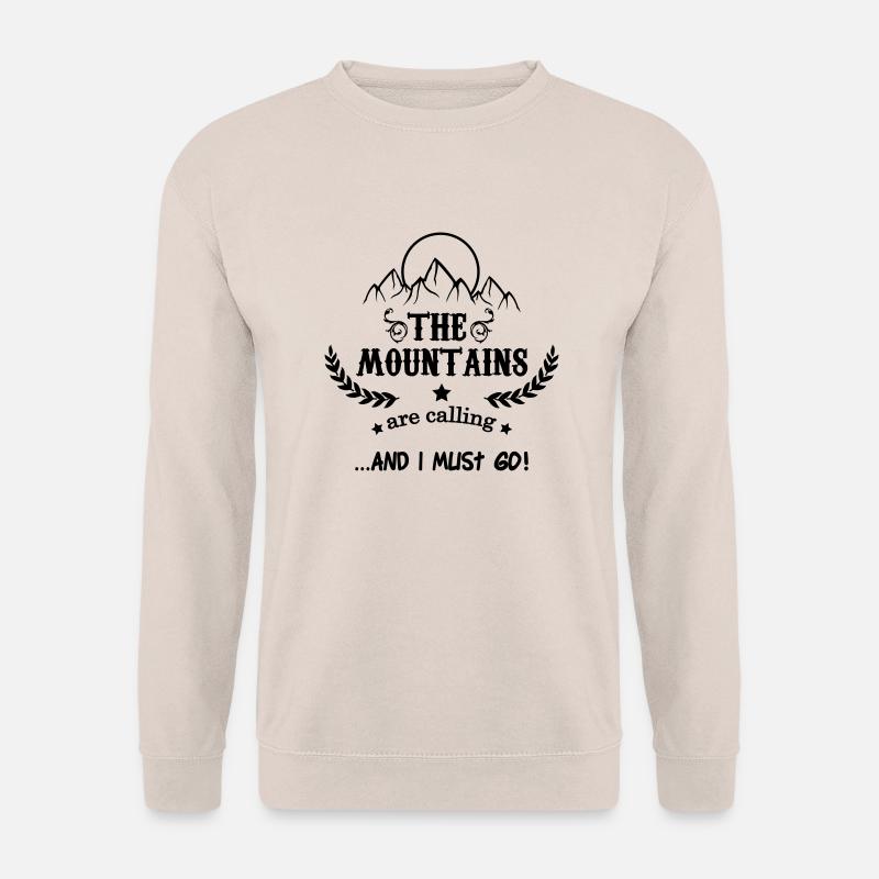 the mountains are calling - Unisex Pullover - Sand