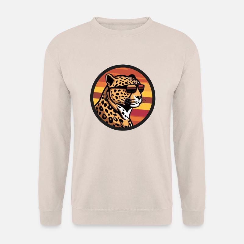 Leopard Comic Cool - Unisex Sweatshirt - sand