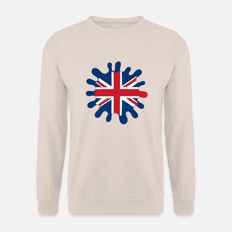 Blobs de drapeau de l’Angleterre - Sweat-shirt Unisexe - sable