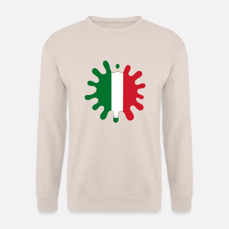 italien fahne klecks - Unisex Pullover - Sand
