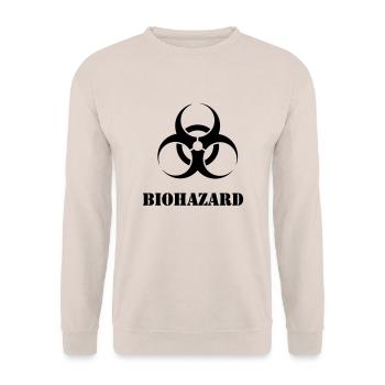 biohazard - Unisex Sweatshirt - sand - Front - Alina (178cm) & Michal (187cm)