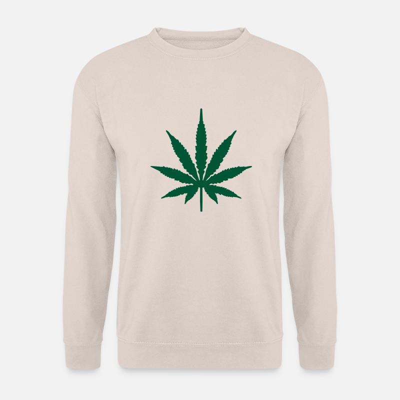 Marihuana-Blatt - Unisex Pullover - Sand