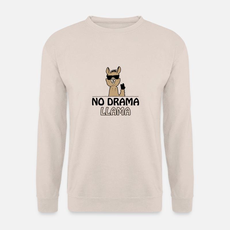 no drama lama - Unisex Pullover - Sand