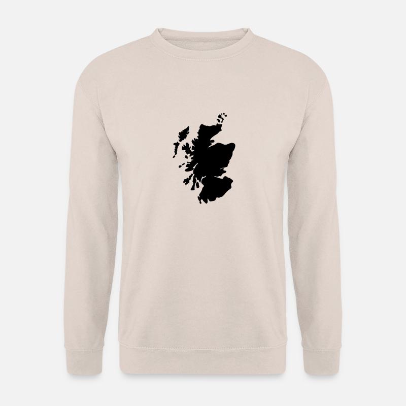 Schottland-Karte - Unisex Pullover - Sand