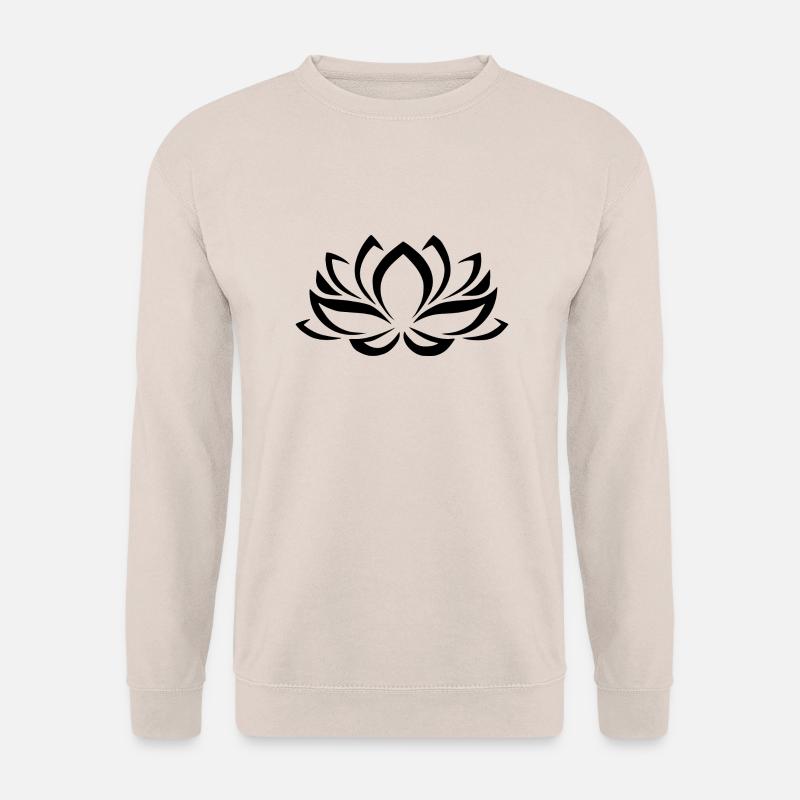 Lotus Blume abstrakt - Unisex Pullover - Sand