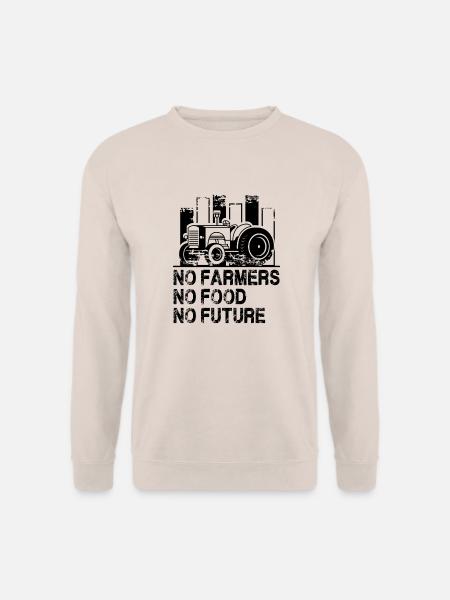 No farmers no food - Unisex Pullover - Sand