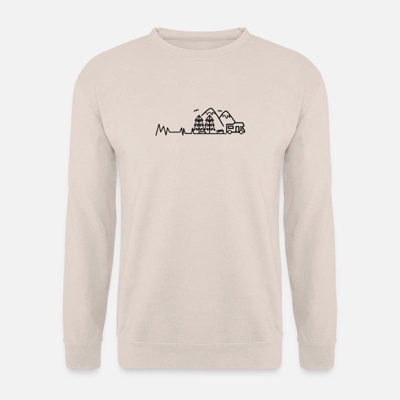 Herzschlag Berg Berge - Unisex Pullover - Sand