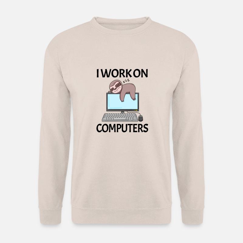 Computer Nerd Programmeur Homme Cadeau - Sweat-shirt Unisexe - sable
