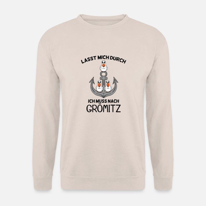 Grömitz Ostsee Spruch Geschenk - Unisex Pullover - Sand
