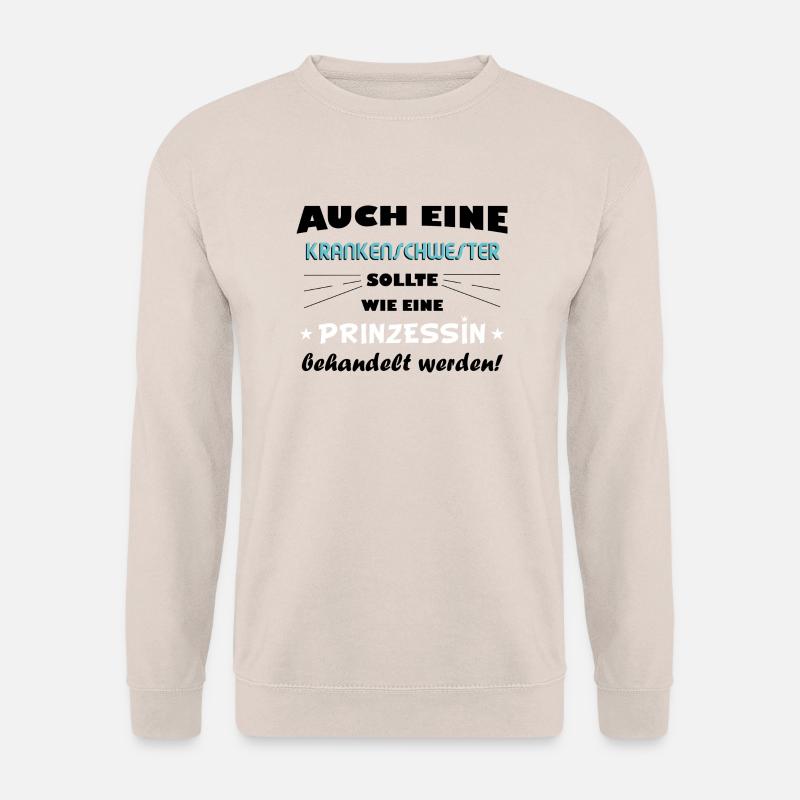 Krankenschwester - Prinzessin - Unisex Pullover - Sand