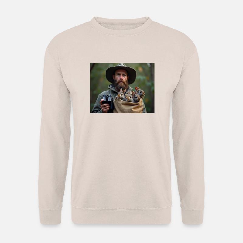 JÄGER rettet FELDHASENBABYS - Unisex Pullover - Sand