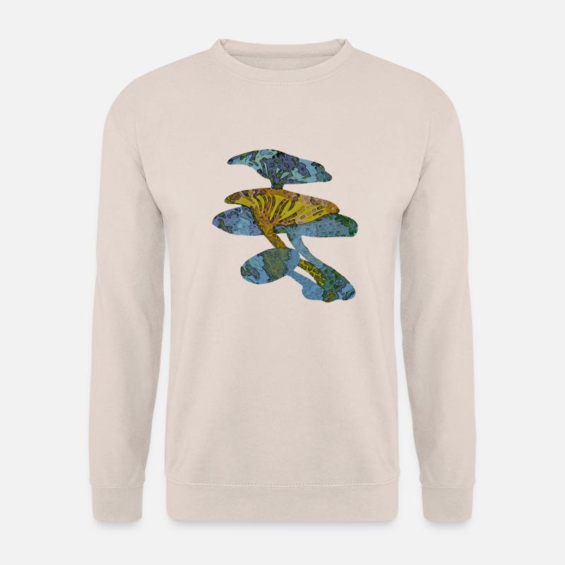Blaue Pilze - Unisex Pullover - Sand