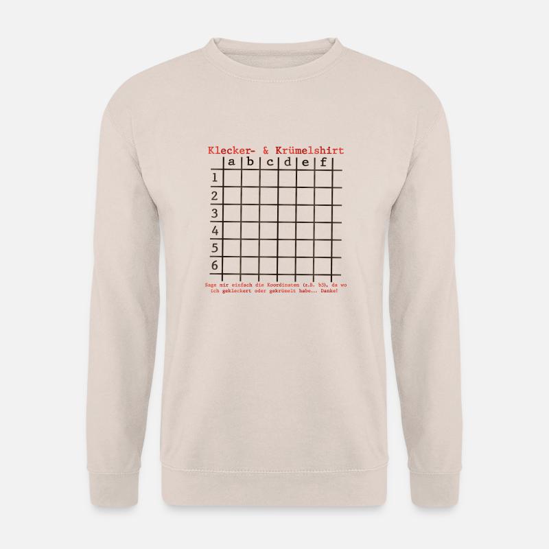 Klecker- & Krümelshirt - Unisex Pullover - Sand