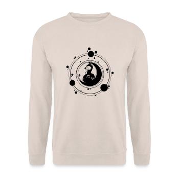 Fuchsmond - Unisex Pullover - Sand - Vorne - Alina (178cm) & Michal (187cm)