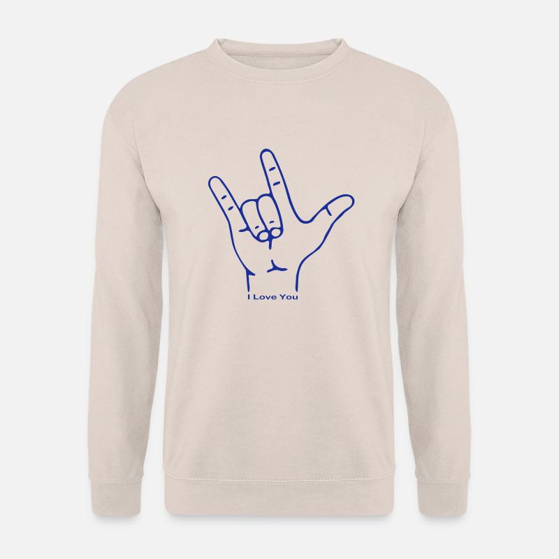 Fingerzeichen ILY - Unisex Pullover - Sand