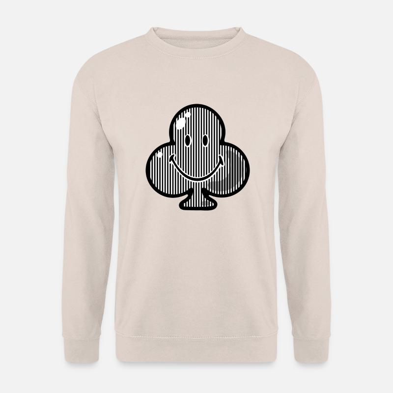 Smiley Clubs Stripes - Unisex Pullover - Sand