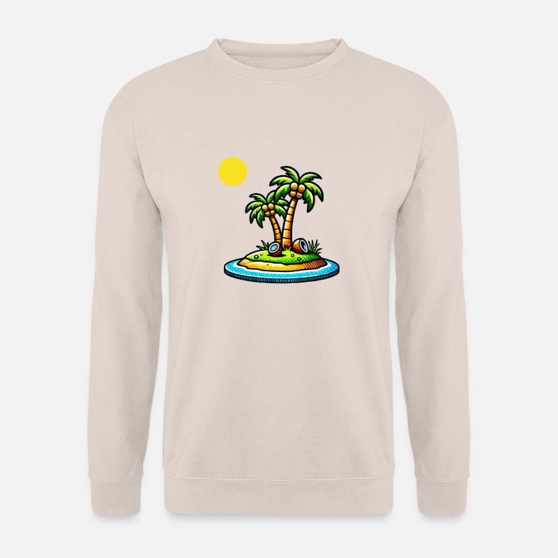 Palmen Insel - Unisex Pullover - Sand