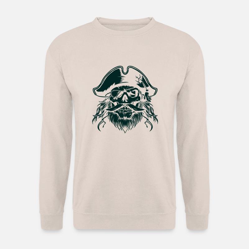 pirat skull - Unisex Pullover - Sand