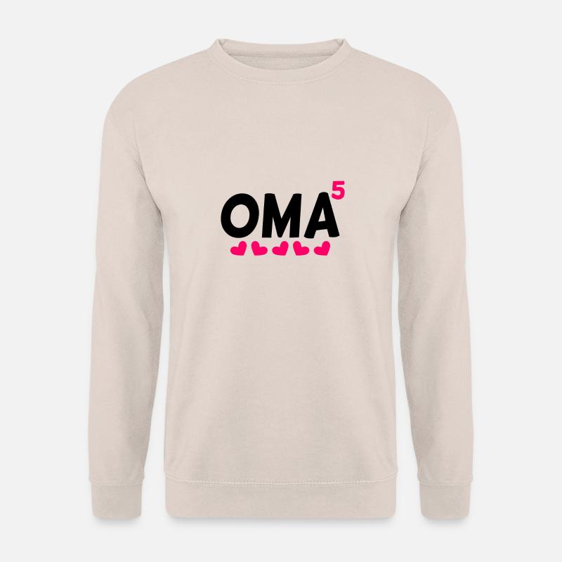 Fünffache Oma - 5 Enkelkinder - Unisex Pullover - Sand