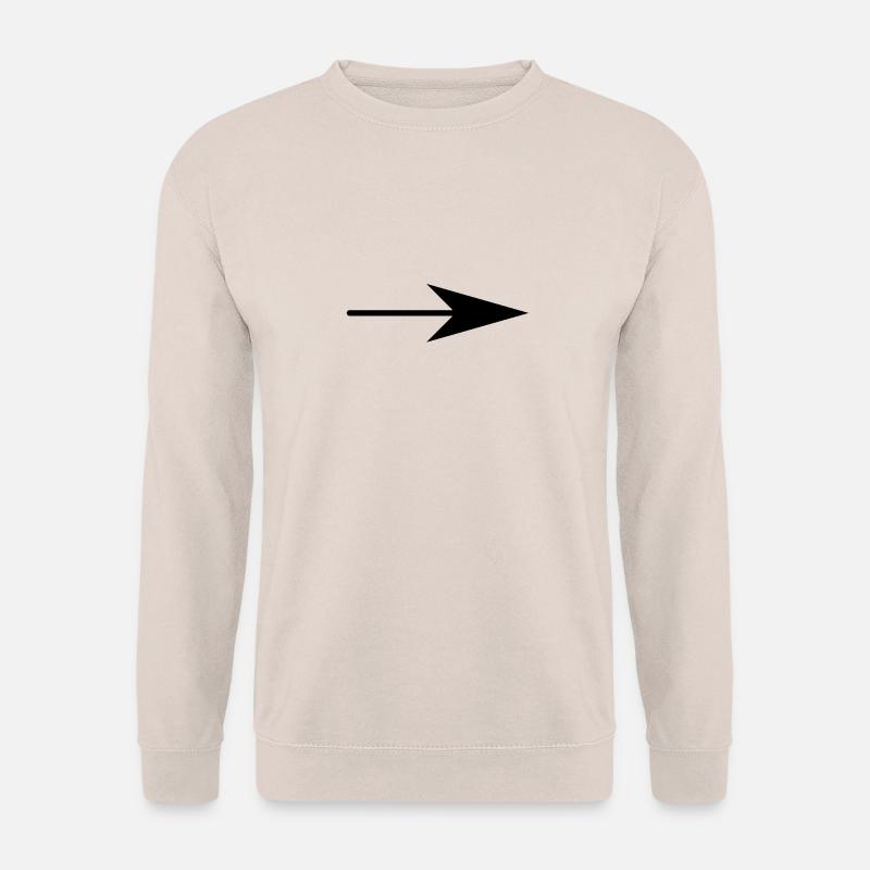 Pfeil nach rechts - Unisex Pullover - Sand