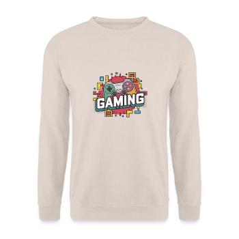 Jeux - Manettes - Sweat-shirt Unisexe - sable - Devant - Alina (178cm) & Michal (187cm)