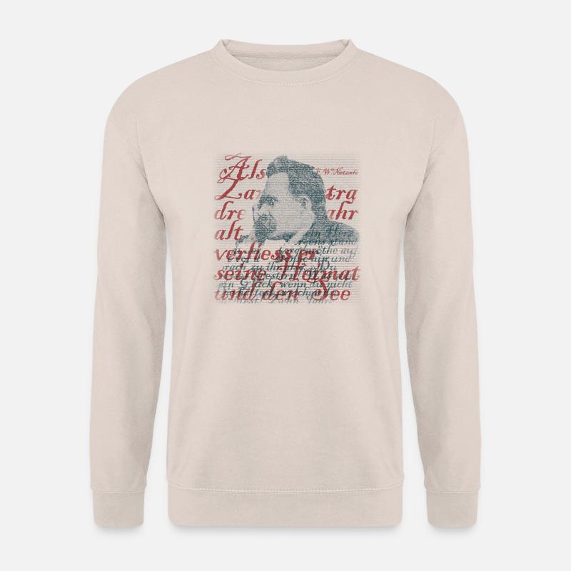 F.W. Nietzsche Typografie - Unisex Pullover - Sand