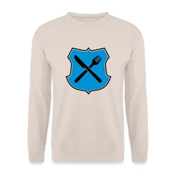 Essen - Unisex Pullover - Sand - Vorne - Alina (178cm) & Michal (187cm)