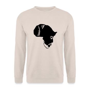 Africa rasta - Unisex Sweatshirt - sand - Front - Alina (178cm) & Michal (187cm)