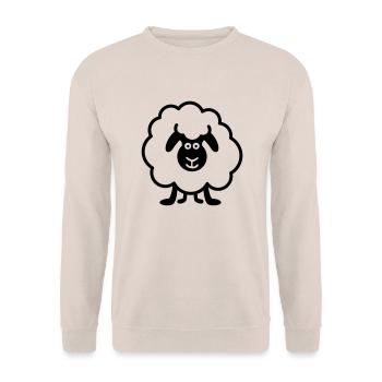 mouton - Sweat-shirt Unisexe - sable - Devant - Alina (178cm) & Michal (187cm)