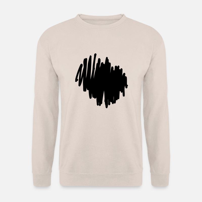 Scribble Gekritzel Hintergrund - Unisex Sweatshirt - sand