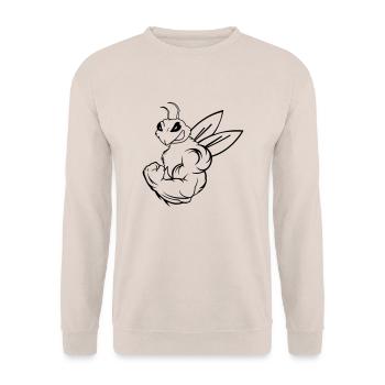 strong_bee_01 - Unisex Sweatshirt - sand - Front - Alina (178cm) & Michal (187cm)
