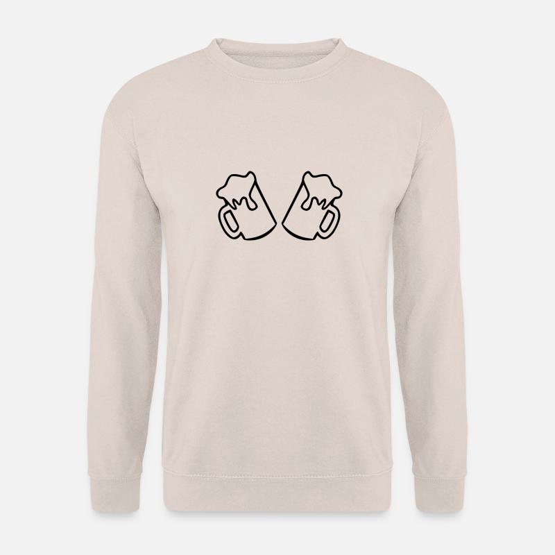 Bier Bierglas - Unisex Pullover - Sand