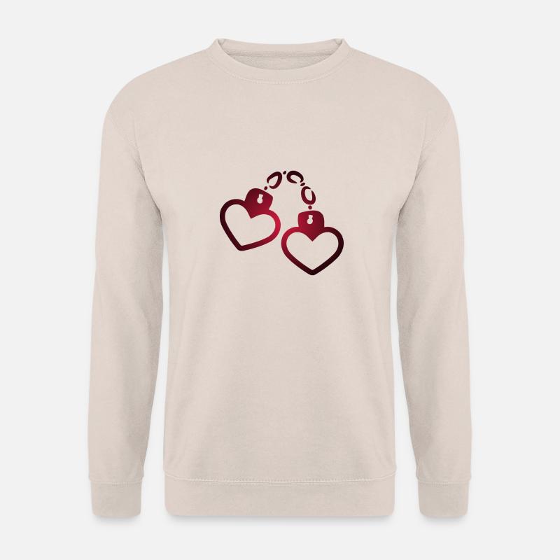 Handschelle Herz - Unisex Pullover - Sand