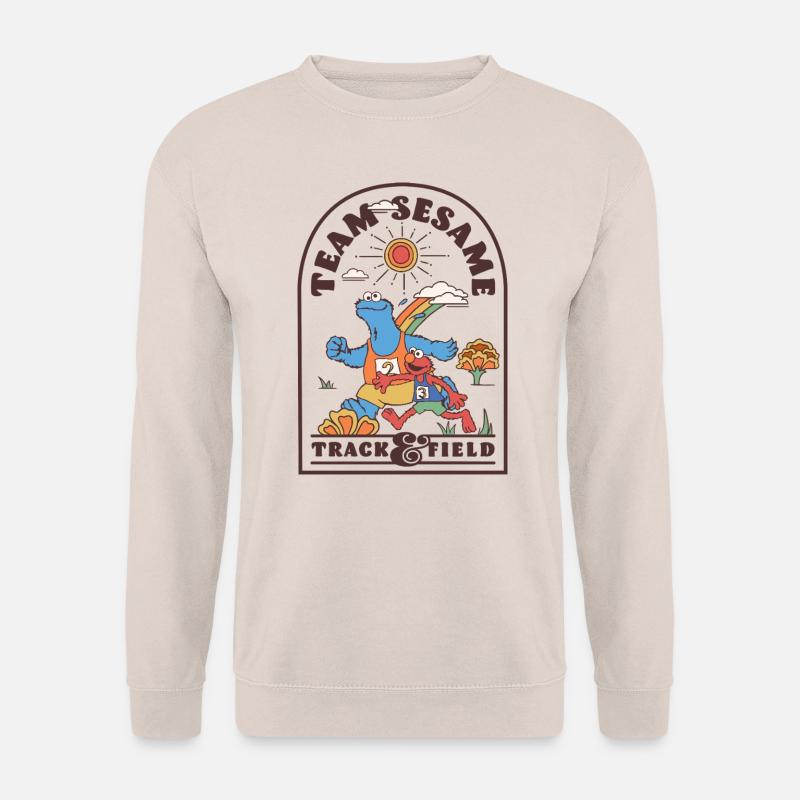 Sesamstraße Design Team Sesame Track & Field - Unisex Pullover - Sand