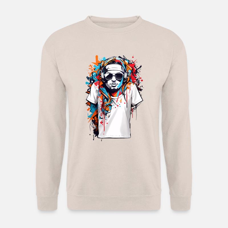 Abstrakte Hipster Kunst - Unisex Pullover - Sand