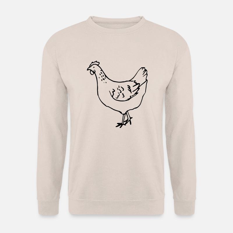 Huhn - Henne - Unisex Pullover - Sand