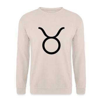 Taurus - Unisex Sweatshirt - sand - Front - Alina (178cm) & Michal (187cm)